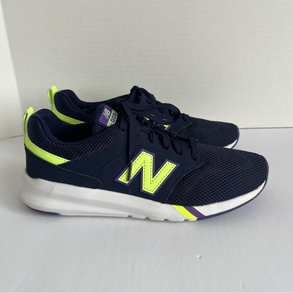 New Balance Navy and Neon Green Athletic Shoes